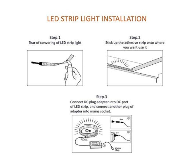 LED Strip Lights - 12V - 2835 SMD LED 120 LEDs Per Meter - White 5m