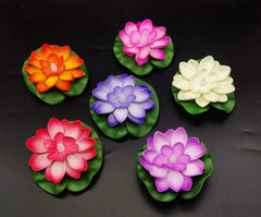 LED Lotus Floating Tea Light Flower | Water Sensor | Mix Color