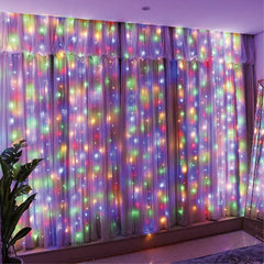 Fairy Curtain Lights | 8 Function Light Mode 220V Plug - Multi Color