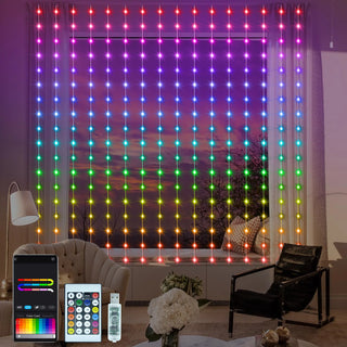 4 color LED Curtain Light, USB Power 320 LED Multicolor Light
