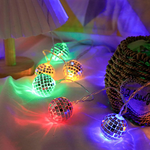 LED Disco Ball Mirror String Light | Multi Color