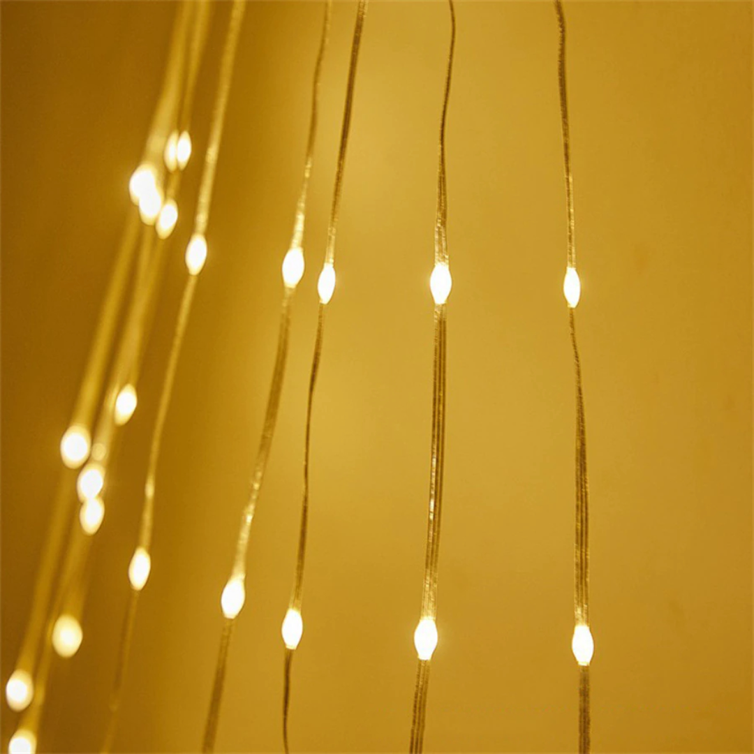 Star with 9 String Lights Christmas Tree Decoration | Warm White LED