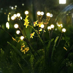 8 Led Solar Powered Wind-powered Swaying Firefly Lamp Garden Outdoor Waterproof Rgb Firefly Garden Light