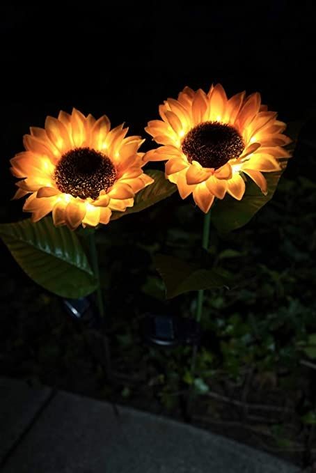 Solar Rechargeable LED Sunflower