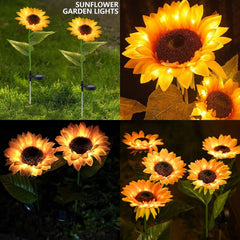 Solar Rechargeable LED Sunflower