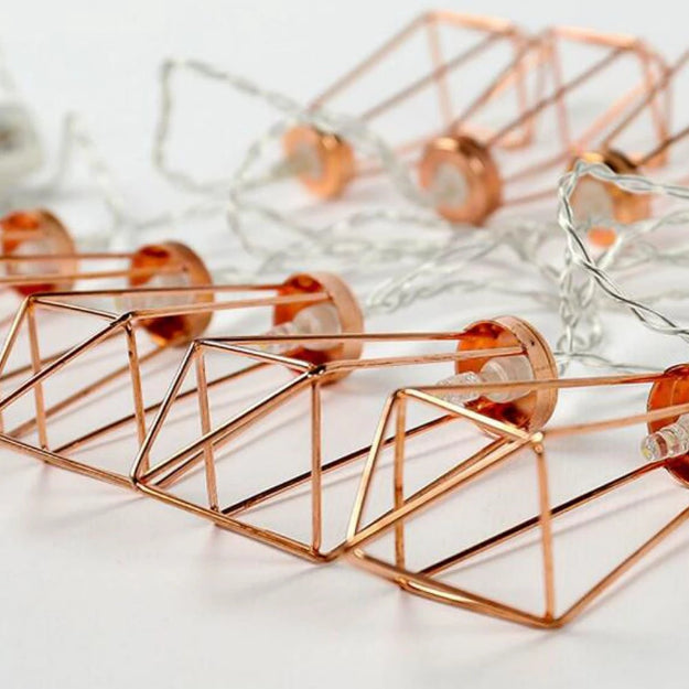 Diamond String Lights - Rose Gold