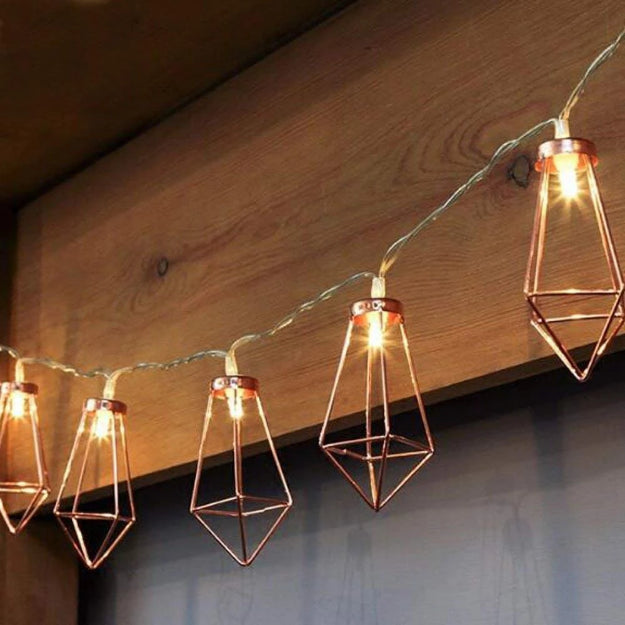 Diamond String Lights - Rose Gold