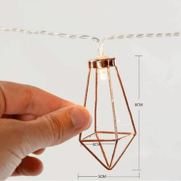 Diamond String Lights - Rose Gold