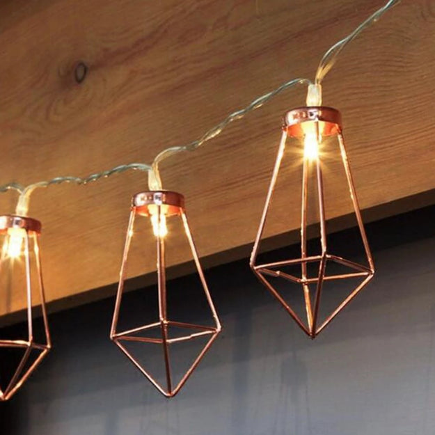 Diamond String Lights - Rose Gold