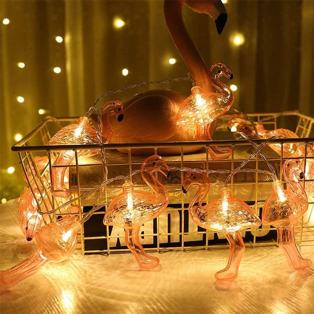 Flamingo String Lights - Warm White LED