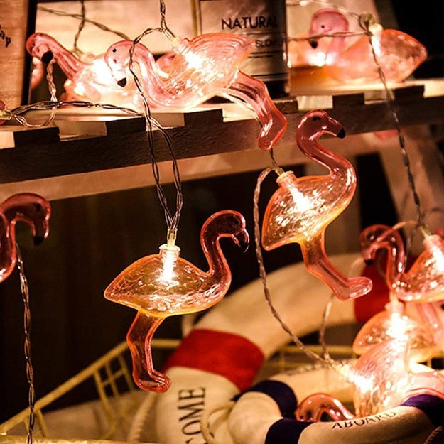 Flamingo String Lights - Warm White LED