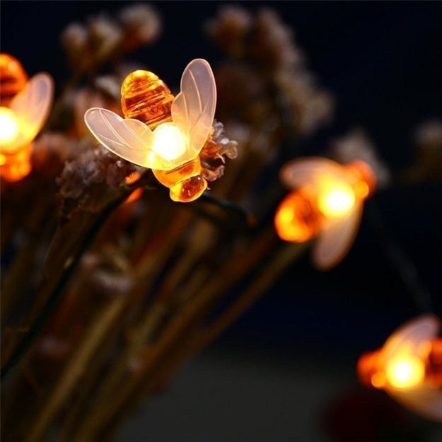 Honey Bee String Lights - Warm White