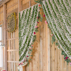 Leaves Garland Curtain Lights | Warm White