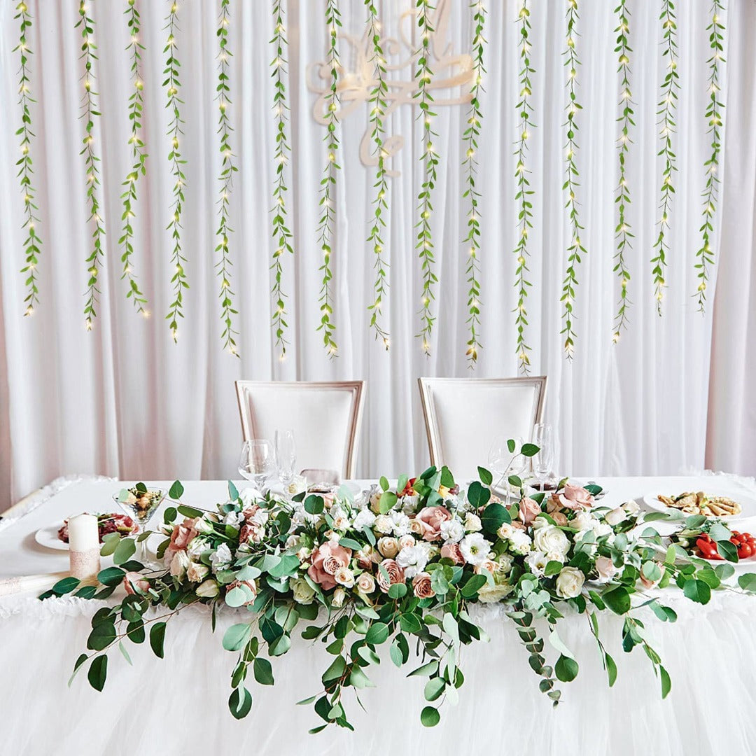 Leaves Garland Curtain Lights | Warm White