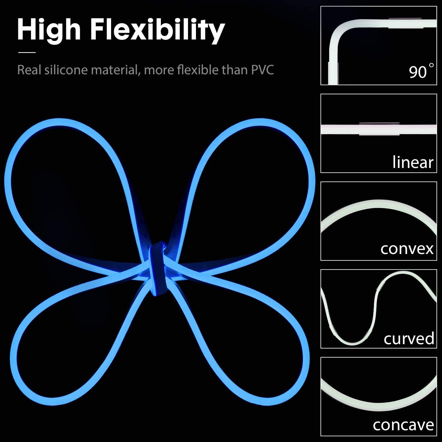 Neon Flex LED Strip Lights | Blue